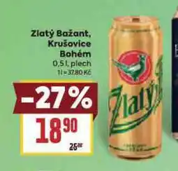 Billa Pivo zlatý bažant nabídka