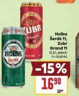 Billa Pivo holba šerák 11 nabídka