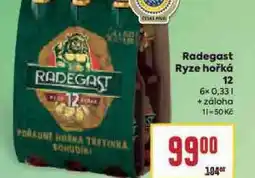 Billa Pivo radegast ryze hořká 12 nabídka