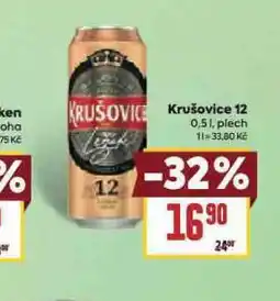 Billa Pivo krušovice 12 královský ležák nabídka