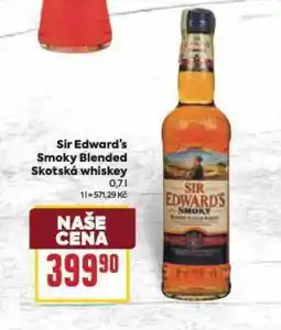Billa Sir edward´s smoky blended skotská whisky nabídka