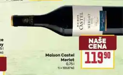 Billa Malson castel merlot nabídka