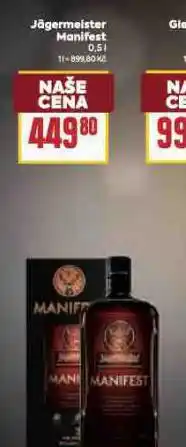 Billa Jägermeister manifest nabídka