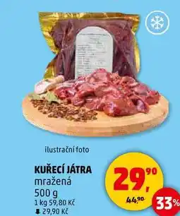Penny Market KUŘECÍ JÁTRA mražená, 500 g nabídka