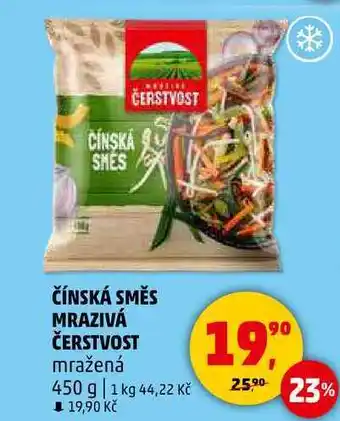 Penny Market ČÍNSKÁ SMĚS MRAZIVÁ ČERSTVOST mražená, 450 g nabídka