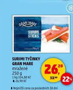 Penny Market SURIMI TYČINKY GRAN MARE mražené, 250 g nabídka