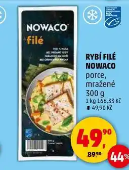 Penny Market RYBÍ FILÉ NOWACO porce, mražené, 300 g nabídka