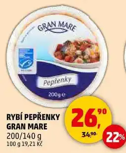 Penny Market RYBÍ PEPŘENKY GRAN MARE, 200/140 g nabídka