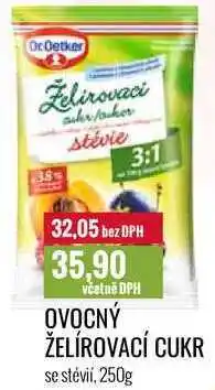 Ratio OVOCNÝ ŽELÍROVACÍ CUKR se stévií, 250g nabídka