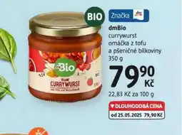 dm drogerie Dmbio currywurst omáčka nabídka