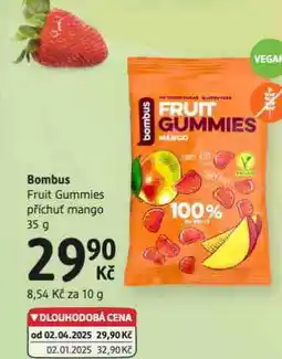 dm drogerie Bombus fruit gummies příchuť mango nabídka
