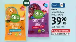 dm drogerie Dmbio smoothie bowl nabídka