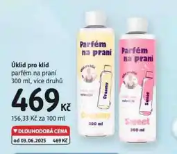 dm drogerie Úklid pro klid parfém na praní nabídka