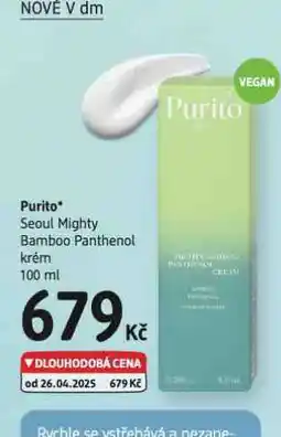 dm drogerie Purito krém nabídka