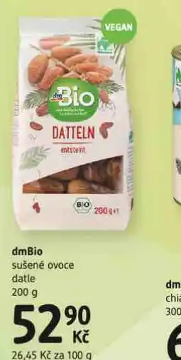 dm drogerie Dmbio sušené ovoce nabídka