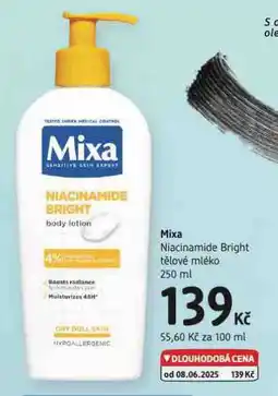 dm drogerie Mixa tělové mléko nabídka