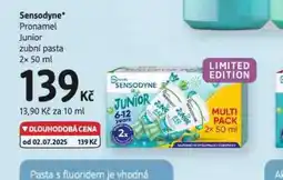 dm drogerie Sensodyne junior zubní pasta nabídka