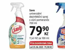 dm drogerie Savo univerzální dezinfekční sprej nabídka