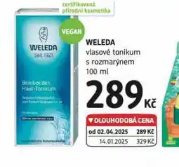 dm drogerie Weleda vlasové tonikum nabídka