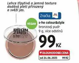 dm drogerie S-he colour&style bronzový pudr nabídka