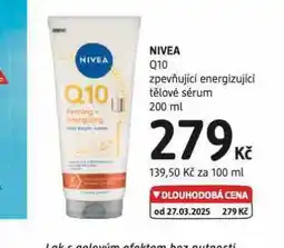 dm drogerie Nivea q10 tělové sérum nabídka