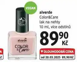 dm drogerie Alverde lak na nehty nabídka