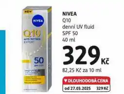 dm drogerie Nivea q10 denní uv fluid nabídka