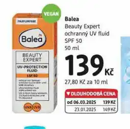 dm drogerie Balea beauty expert ochranný uv fluid nabídka