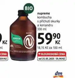 dm drogerie Nupreme kombucha nabídka