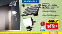 Lidl Solární led reflektor s pohybovým senzorem nabídka