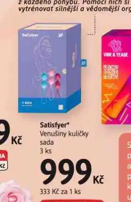 dm drogerie Satisfyer venušiny kuličky sada nabídka