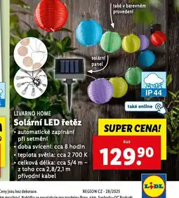 Lidl Solární led řetěz nabídka
