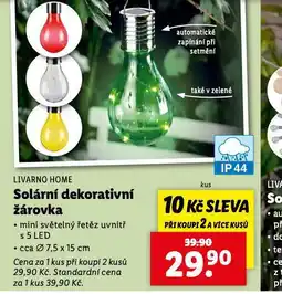 Lidl Solární dekorativní žárovka nabídka