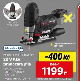 Lidl 20 v aku přímočará pila nabídka