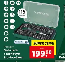 Lidl Sada bitů s ráčnoovým šroubovákem nabídka