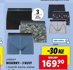 Lidl Boxerky nabídka