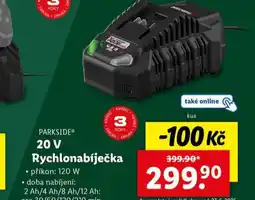 Lidl 20v rychlonabíječka nabídka