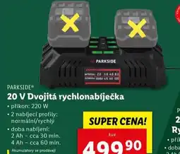 Lidl 20v dvojitá rychlonabíječka nabídka