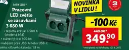 Lidl Pracovní led světlo se zásuvkami 3680 w nabídka