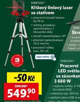 Lidl Křížový liniový laser se stativem nabídka