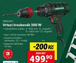 Lidl Vrtací šroubovák 300 w nabídka