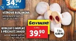 Lidl Kobliha s náplní s příchutí jahod nabídka