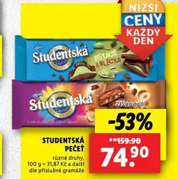 Lidl Orion studentská pečeť nabídka