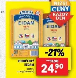 Lidl Jihočeský eidam plátky nabídka