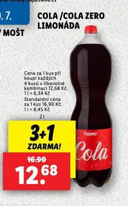 Lidl Cola / cola zero limonáda nabídka
