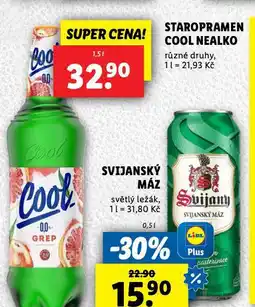 Lidl Pivo staropramen cool nealko nabídka