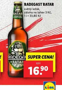 Lidl Pivo radegast ratar nabídka
