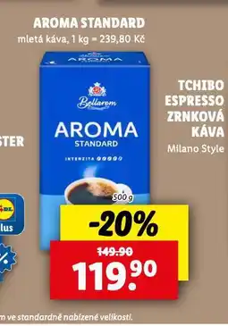 Lidl Aroma standard mletá káva nabídka