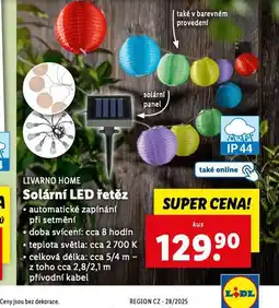 Lidl Solární led řetěz nabídka