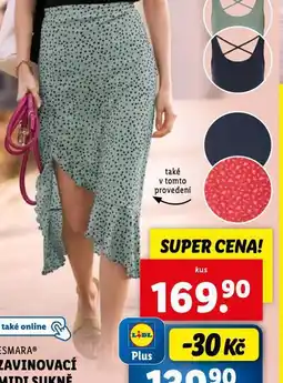 Lidl Zavinovací midi sukně nabídka